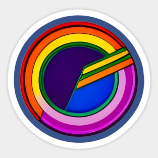 Circular Rainbow Sticker